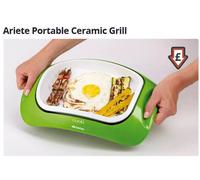 Portable Cooking Grill Ceramic Cuoki Ariete 700W Keep Warm Non Stick Green