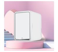 Portable Cooler And Warmer, With Led Mirror, 8L Capacity Mini Fridge, Chill Or Heat, Ac 220v, Dc 12v Cheap Mini Fridge, Mini Fridge For Skin Care,White