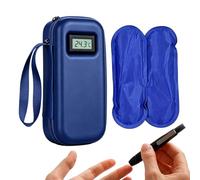 Portable Cooler Bag with Temperature Display and Waterproof Storage Bag - Small Insulated Storage Bag with 2 Ice Packs for Outdoor, Camping, Picnic, Car, Work and the