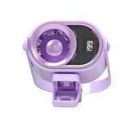 Portable Cooler with Clip Fan - ABS 8cm 200G | Silent Personal Cooler USB Rechargeable Mini Fan with Light Lanyard | Passe