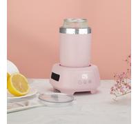 Portable Cooling Cup, Electric Cooler Smart Device Fast-freezing, Drinks Cup Quick Cooling Can Cooler, Mini Summer Coolers, For Beer, Drinks, Can, Ice Cream,Pink-320cm
