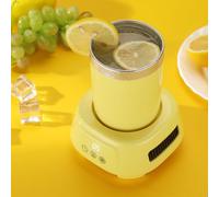 Portable Cooling Cup, Electric Cooler Smart Device Fast-freezing, Drinks Cup Quick Cooling Can Cooler, Mini Summer Coolers, For Beer, Drinks, Can, Ice Cream,Yellow-320cm