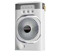 Portable Cooling Fan, Adjustable Air Circulator, Usb Desk Humidifier, Seven Color Night Light with Quiet Procedure, Workplace Comfort Accessory for Offices Bedrooms Dormitories Study Tables 26x16cm