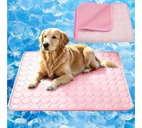 Portable cooling mat for dogs for Outdoor Travel and Car Use | Lightweight, foldable, and easy to carry in bags. Keeps your furry friend comfortable during road trips and camping.