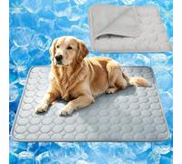 Portable cooling mat for dogs for Outdoor Travel and Car Use | Lightweight, foldable, and easy to carry in bags. Keeps your furry friend comfortable during road trips and camping.