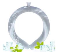 Portable Cooling Scarf: Flexible Thermo Gel Tube, Lightweight Reusable Ice Collar, Adjustable Cooling Wrap | Comfortable EL Band Design, AI Cooling Band