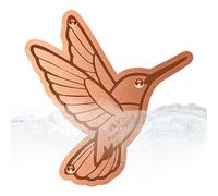 Portable Copper Bird Bath Bowl - Cleaning Safe Dish, Outdoor Garden Yard Backyard Patio Ground Pond Decor, Lightweight Feeder | Balcony Outside Home House Birdbath Water Station Use