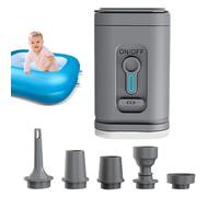 Portable Cordless Air Compressor Pump - Smart Inflation Device for Vehicle Outdoor Gear | USB Rechargeable Motor Unit with LED Gauge Screen, Fast Pumping Performance for Road Travel