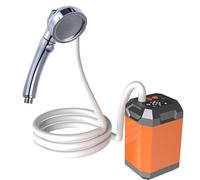 Portable Cordless Camping Outdoor Electric Rechargeable Large Capacity Hiking Traveling Digital Display Bathe Tool