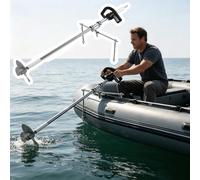 Portable Cordless Drill Powered Boat Thruster, Clamp/Bracket Mounted Small Outboard Motor, Emergency Boat, Kayak, Raft Electric Paddle