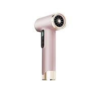 Portable Cordless Hair Dryer, Type-C USB Rechargeable Hair Dryer w/Hot and Cold Air, Fast Drying Travel Blow Dryer with Battery for Travel Camping(Pink)