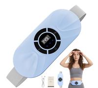 Portable Cordless Heating Pad for Period Cramps, Voice Reminder Menstrual Heating Pad with 6 Heat Levels and 6 Massage Modes, 3s Fast Heating, Gifts for Women Girls