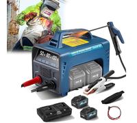 Portable Cordless Stick Welder Machine, LED Display, Built-In Hot Start, High-Precision Smart Chip, MMA Arc Welder with 2 x 6000mAh Battery
