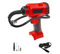 Portable Cordless Tire Inflator Compressor For Mk 18v 20v For Mw For Battery Digital Display Auto Shut Off 160psi Metal Cylinder Blue(Red)