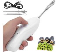 Portable Cordless Vegetable Corer, Electric Zucchini Corer with 2 Blades, Stainless Steel Handheld Scraping Scale Machine, Fruit Digger Corer Remover Fruit Fish Seafood Descaler