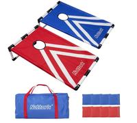 Portable Corn Hole Boards Set,Corn Hole Sets with 2 Collapsible Cornhole Boards,8 Bean Bags and Carrying Bags,Perfect for Adults,Travel Camping Accessory