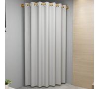 Portable Corner Changing Room Rod - Freestanding Privacy Partition for Clothing Stores & Shopping Malls Wall-Mounted Fitting Room Light Grey 130cm/51.2in