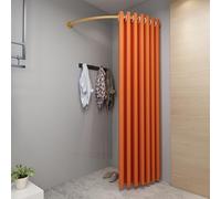 Portable Corner Dressing Room Curtain - Stylish Privacy Room Divider for Clothing Stores, Theaters, Changing Areas - Wall-Mounted with Durable Rods for Effective Space Separation