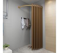 Portable Corner Dressing Room Curtain - Wall-Mounted Privacy Divider for Clothing Stores, Theaters & Dressing Rooms - Elegant & Functional Clothing Separation Solution