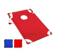 Portable Cornhole Game Set, Active Space-Saving Toy With Storage Bag, Corn Hole Game With 6 Sandbags Sand Bag, Throwing Games Set Garden Games Party Supplies, Bean Bags Toss Beach Kits
