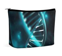 Portable Cosmetic Bag, Science Gene Strand Printed Makeup Bag,Makeup Organizer Case for Women