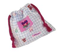 Portable Cosmetic Bag Small Gift Drawstring Storage Lovely Makeup Gift Multifunctional Pouches Cosmetic Pouch Lovely Makeup Drawstring Small for Woman