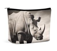 Portable Cosmetic Bag, South Africa Animal Printed Makeup Bag,Makeup Organizer Case for Women