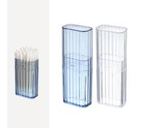 Portable Cotton Bud Holder & Toothpick Holder - 2 Pcs Travel Swab Organizer, Dustproof Cosmetic Case, Compact Multipurpose Storage for Toiletries & Personal Care