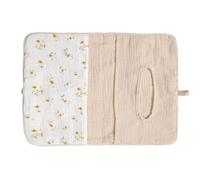 Portable Cotton Crib Rails Organizers Featuring Washable Fabric Ideal for Travel and Home Use Storage Bag Multi Pattern Cotton Nursery Organizer