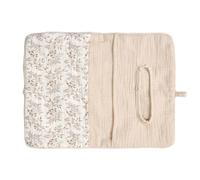 Portable Cotton Crib Rails Organizers Featuring Washable Fabric Ideal for Travel and Home Use Storage Bag Multi Pattern Cotton Nursery Organizer