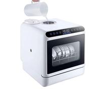 Portable Countertop Dishwasher, Compact Dishwashers with 5L Built-in Water Tank, Baby Care, Air-Dry Function, UV High Temp, 360° Dual Spray Mini Dishwasher for Apartments& RVs