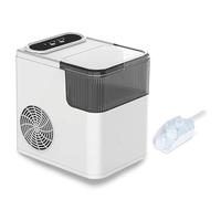 Portable Countertop Ice Maker Machine, Bullet Ice Cube Maker with Basket & Scoop, Fast 9 Cubes in 6 Mins, One-Touch Control & Auto-Cleaning Feature