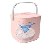 Portable Countertop Mini Dishwasher 18W 8.5V 2A 2000mah - Powerful, Hands- Operation, 360° Coverage, Versatile Use, Lightweight & Portable (Pink)