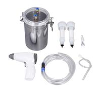 Portable Cow Milking Machine, 2l Stainless Steel Bucket Electric Milking Machine Kit High Efficiency Cow Milking Pump 5 Levels Suction Livstock Milking Machines