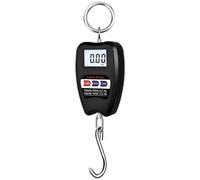 Portable Crane Scale, 200 kg Capacity Digital Hanging Scale with 0.05 kg Graduation, LCD HD Display, Steel Hook, for Industrial & Luggage Weighing (Black)