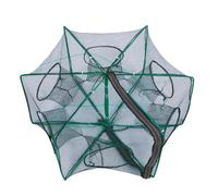 Portable Crayfish Trap, Cast Net Fishing Cage, Saltwater and Freshwater Shrimp Trap, Crabbing and Pond Fishing Gear, Lake & Beach Catching Net, Kayak Camping Friendly Crustacean Catching Accessory