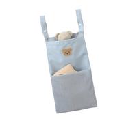 Portable Crib Hanging Organizers with Ventilated Mesh Compartments Strong Hook Suitable for Diaper Storage Baby Travel Hanging Diaper Holder for Crib