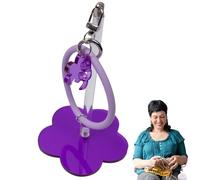 Portable Crochet Tool - Acrylic Yarn Guide, Silicone Spool Wristband | Smooth Rotating Design with Tangle-Free Feature, Handy Storage for Craft Daily Crocheting Knitting Adventures