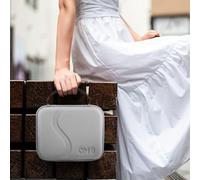 Portable Crossbody Storage Bag for DJI OM6, PU Material with Ample Space 20x16.5x7cm, Lightweight Case for Osmo Mobile 6 Accessories, Grey