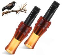 Portable Crow Bird Whistle with Realistic Sound Crow Caller Decoy to Attract Crows Imitation Bird Entrapping Whistle for Outdoor Hunting for Newcomer Nature Enthusiasts (2pcs)
