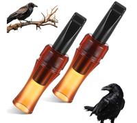 Portable Crow Bird Whistle with Realistic Sound, Imitation Calls, Crow Caller to Attract Crows, for Newcomers Nature Enthusiasts (2pcs)