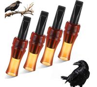 Portable Crow Bird Whistle with Realistic Sound, Imitation Calls, Crow Caller to Attract Crows, for Newcomers Nature Enthusiasts (4pcs)