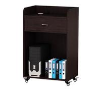 Portable Curved Metal Floor Podium, Adjustable Wheeled Lectern with Wire Hole, Ideal for Classroom, Church, Speech & Presentation Use