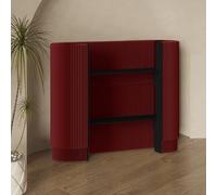 Portable Curved Reception Desk - Compact Front Office Table for Retail, Hotels, and Small Spaces