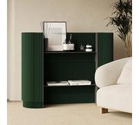 Portable Curved Reception Desk - Versatile Checkout Counter for Retail, Office, Craft Fairs, Hotels, and Small Spaces - Ideal for Efficient Customer Service and Stylish Displays
