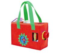 Portable Cute Case for Little Tikes Story Dream Machine Starter Set, Folded Felt Bag with Thick Handles, Easy Carrying (Red)