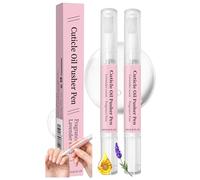Portable Cuticle Oil Pusher Pens For Dry Nail Hydration And Nourishment - Lavender Scented 2 Pack With Push-Up Applicator For Precise Targeted Use On Cuticles And Daily Maintenance