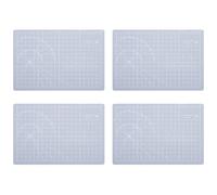 Portable Cutting Board for Artistics Designs Featuring Surfaces and Multilingual Measurement Lines Double Side Measurement Grids