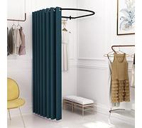 Portable d Changing Room Temporary Dressing Booth for Retail Stores Shopping Malls Office Dividers - Peacock Blue 85 x 80 cm Privacy Comfort & Versatility