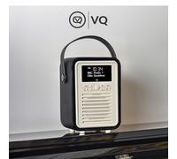 View Quest VQ Portable Retro Mini DAB & DAB+ Digital Radio Alarm Clock - Black